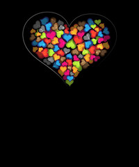 Valentines card with Original heart