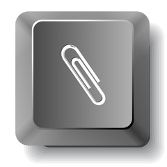 Clip. Vector computer key.