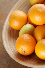 Citrus fruits in a bowl
