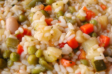 zuppa di riso con verdure di sor lello