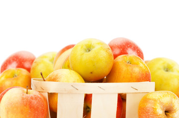 Fresh and colorful apples