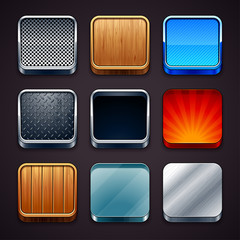 High detailed apps icons