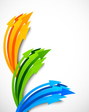 Background with arrows