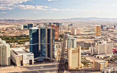 Aerial view of Las Vegas
