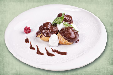 dish of the restaurant dessert