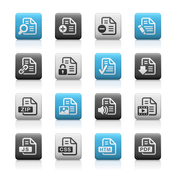 Documents Icons - 1 // Matte Series