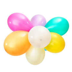 balloons isolated on white background