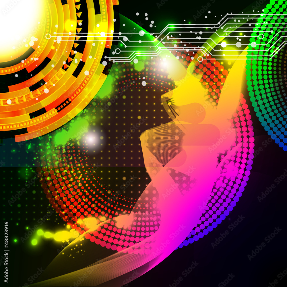 Poster abstract design background