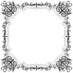 Vintage vector frame