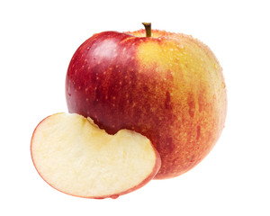 apple with slice