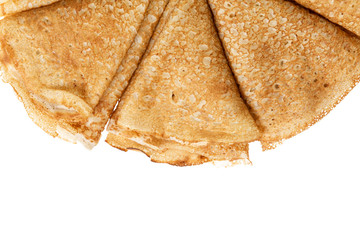 border from traditional russian pancake