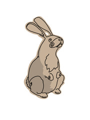 Abstact Bunny Vector