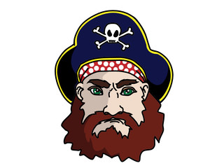 Face of a Pirate Vector
