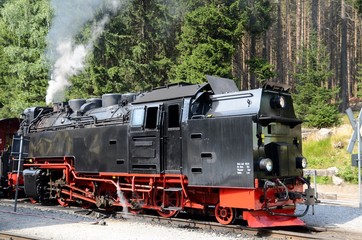 Fototapeta na wymiar Dampflokomotive