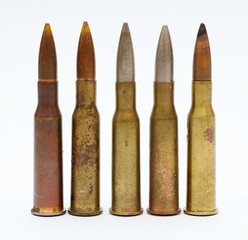 bullets on a white background