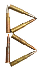 bullets on a white background