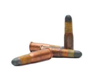 bullets on a white background