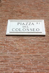 Obraz premium Rome, Italy - Piazza del Colosseo