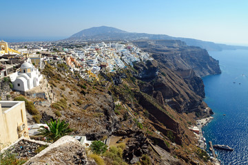 View over Fira, Santorini