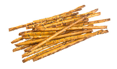 Sweet baking sticks on a white plate