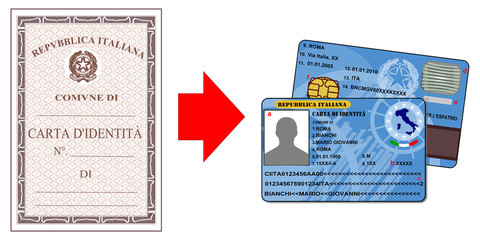 Carta d'identità elettronica - carta di servizi - 48834150