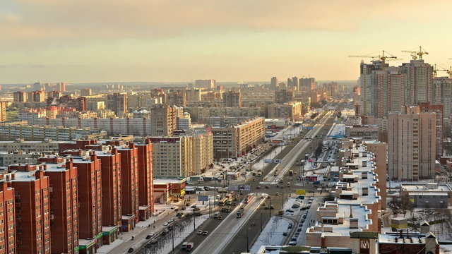 winter city landscape