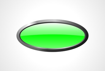 green glass button