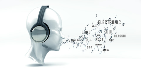 Musik, Sound, Radio, Kopfhörer, Kopf