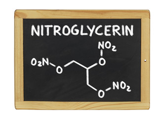 chemische Strukturformel von Nitroglycerin 
