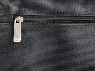 zipper on a textile background