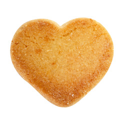heart-shaped shortbread biscuit