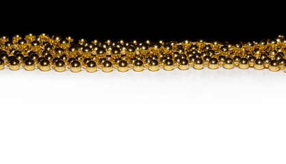 Golden beads background