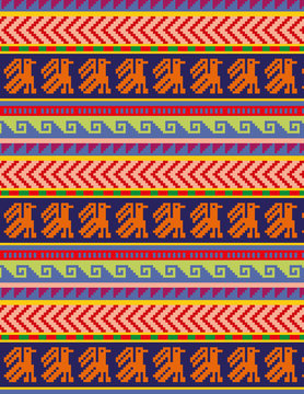 Peruvian motifs - seamless pattern