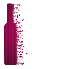 Rotwein Flasche Layout