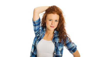 Obraz premium sexy redhead