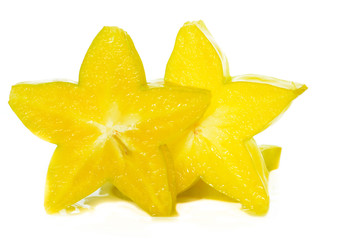 Fototapeta premium Fresh starfruits or the coromandel gooseberry