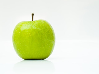 Green apple isolated on white background