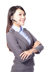 woman customer support operator