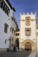 A walk in Sitges on the Costa Brava in Catalonia. Spain