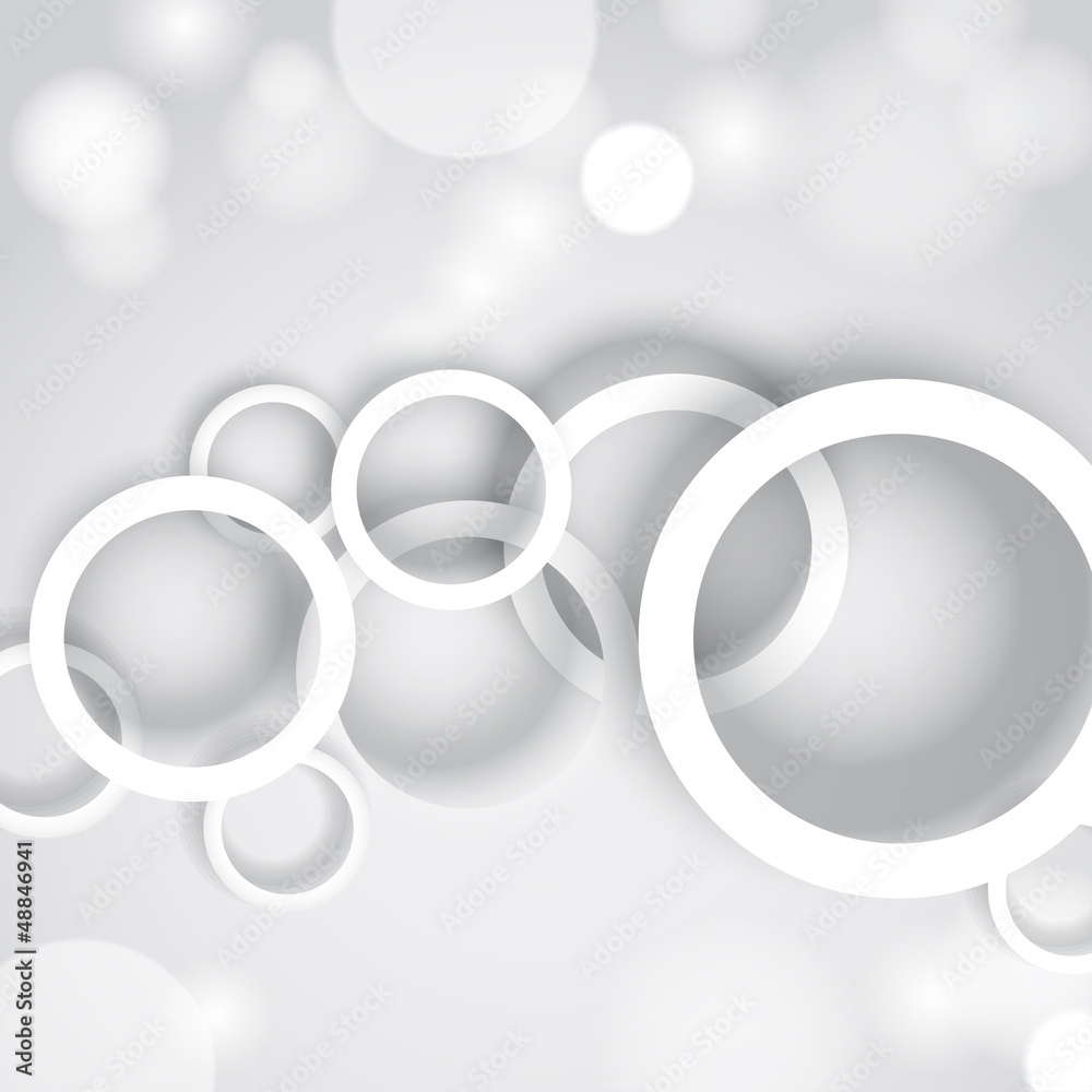 Poster abstract background with white circles