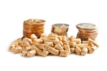 Wooden pellets -bio fuel.