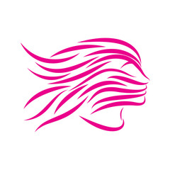 Logo girl and spa # Vector