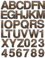 wooden alphabet set