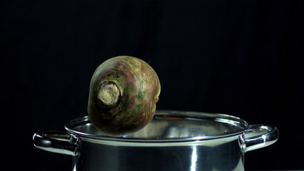 Turnip falling in pot - Powered by Adobe