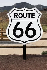 Papier Peint photo Route 66 signe nostalgique de la route 66