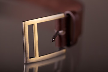 conventional belt buckle with single square frame and prong