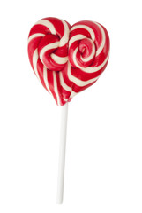Beautiful lollipop, designed in the form of heart