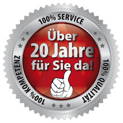 Über 20 Jahre für Sie da! 100% Qualität - Service - Kompetenz