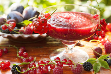 jam with fresh berries