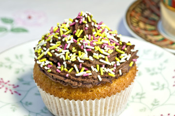 Muffin on hearts